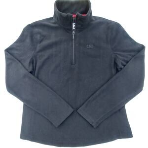 GAP Factory black quarter-zip fleece pullover